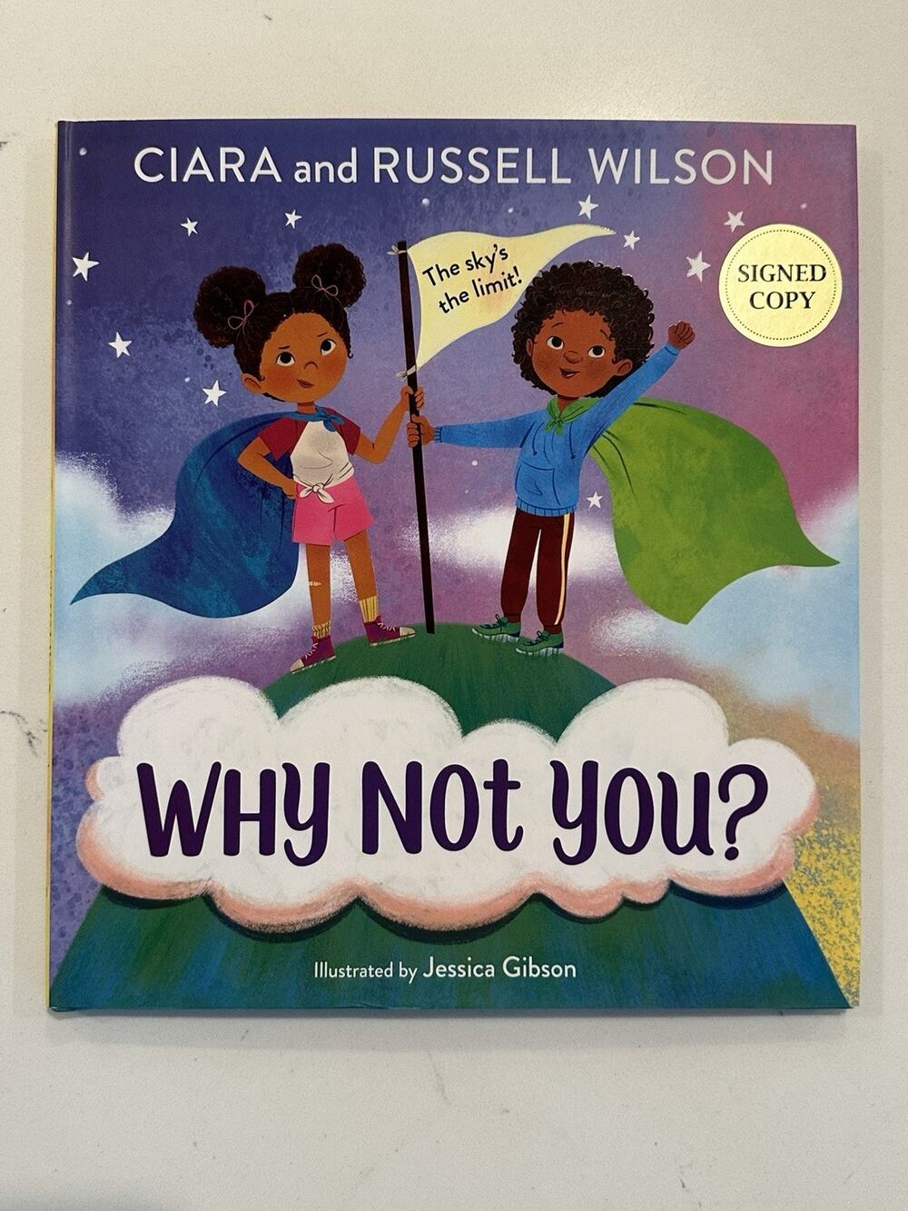 Russell Wilson and Ciara Signed Why Not You? (2022, Hardcover) Autographed #6